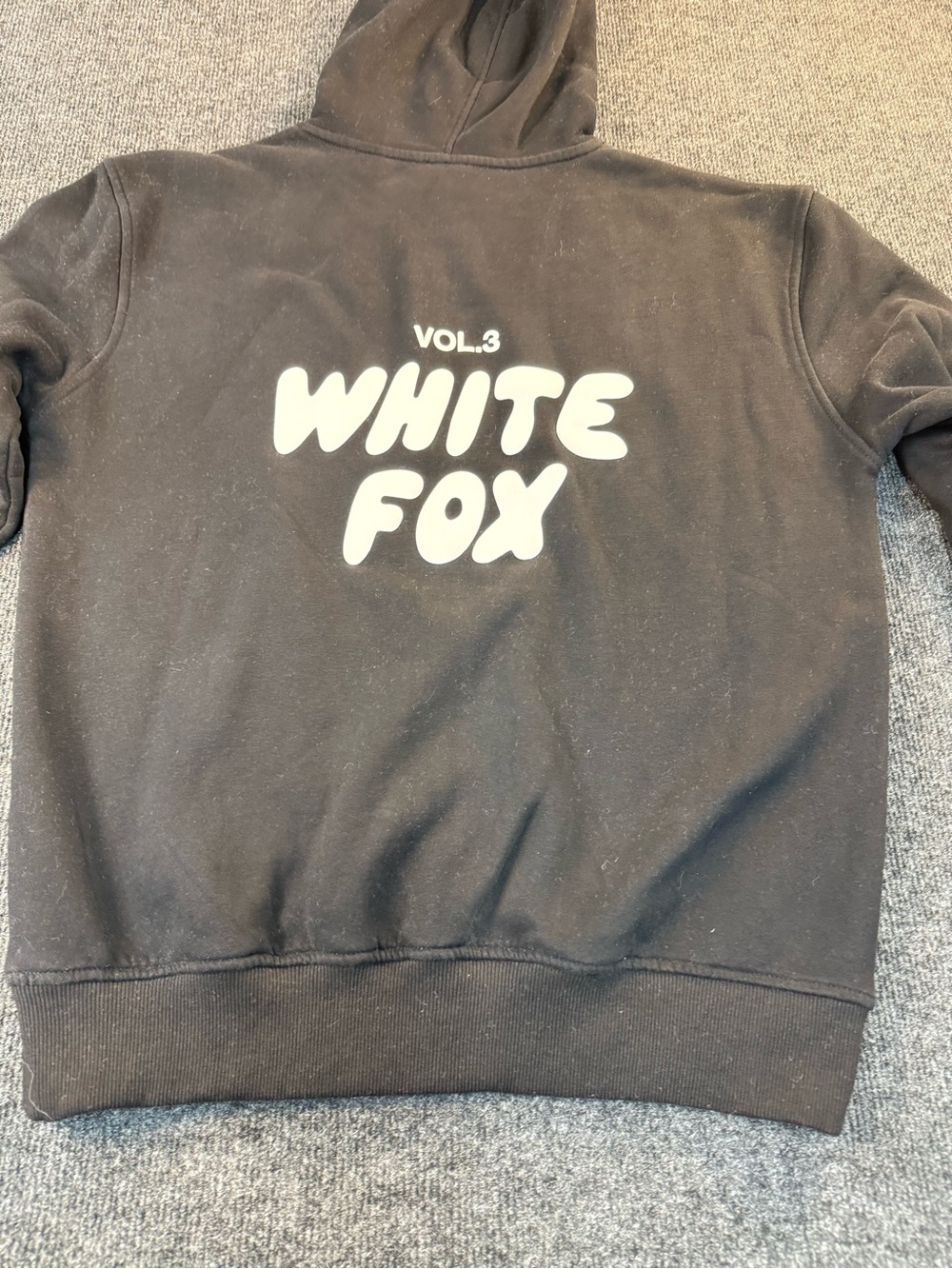 Black Hooded Sweatshirt by White Fox
